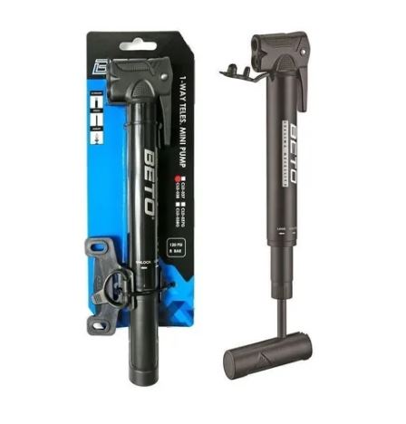 Inflador Mini Bomba Aire Bicicleta Beto Cld-038g 120psi Con Manómetro -  Tienda Online de Ciclismo