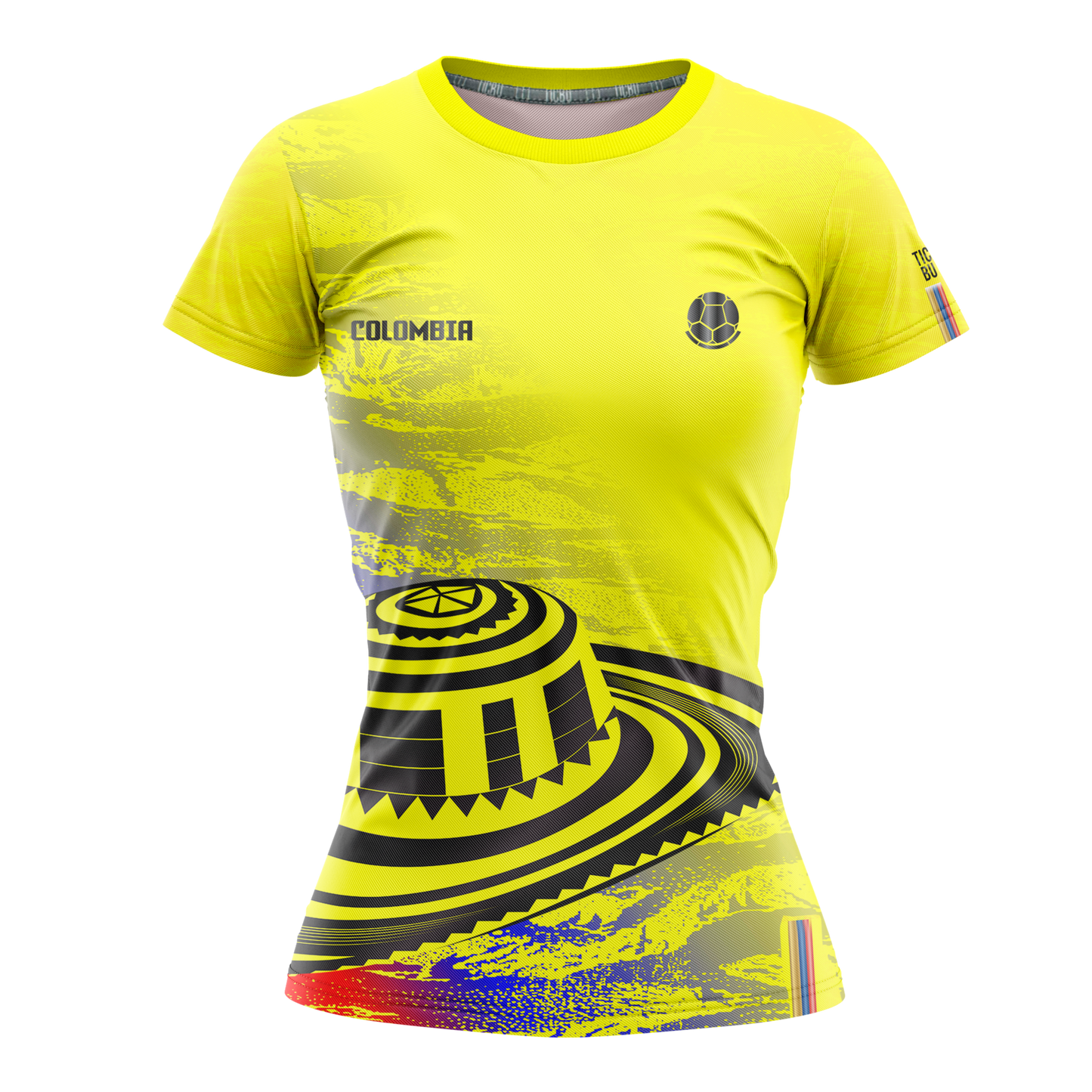 Camiseta Dama Deportiva (Ref COL AMARILLA)