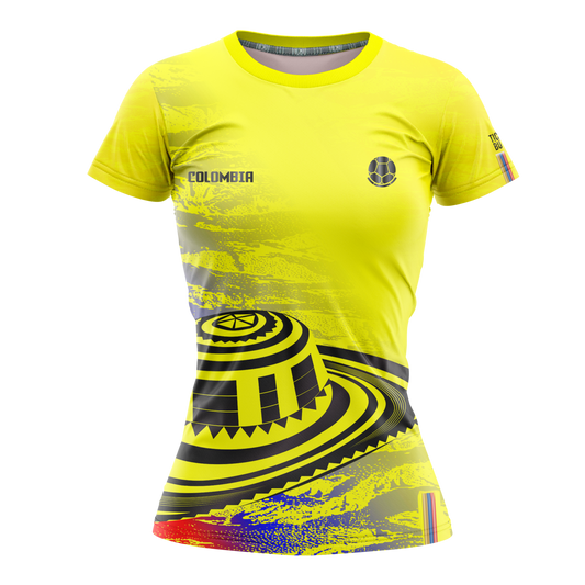 Camiseta Dama Deportiva (Ref COL AMARILLA)