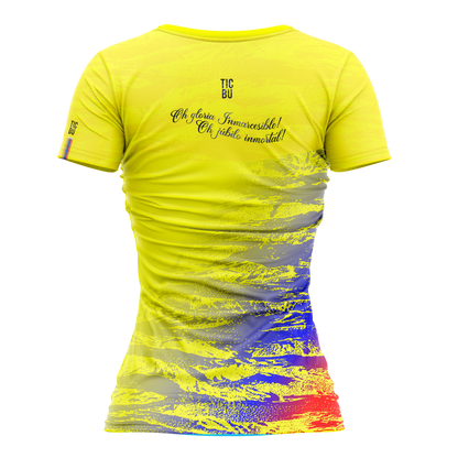 Camiseta Dama Deportiva (Ref COL AMARILLA)