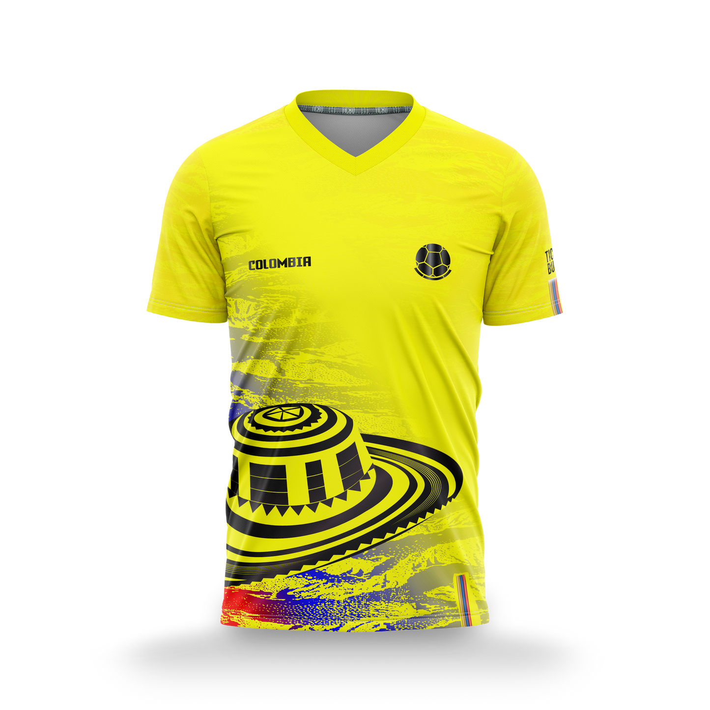 Camiseta Hombre Deportiva (Ref COL AMARILLA)