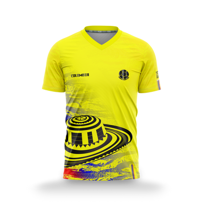 Camiseta Hombre Deportiva (Ref COL AMARILLA)