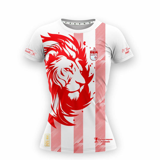 Camiseta Dama Deportiva (Ref SANTA FE BLANCO LOGO 3D)