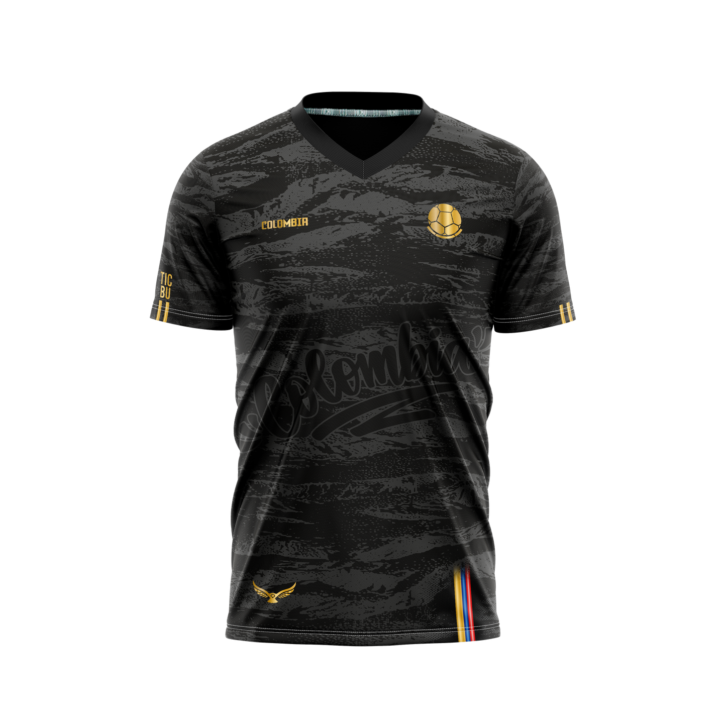 Camiseta Hombre Deportiva (Ref COL NEGRA)