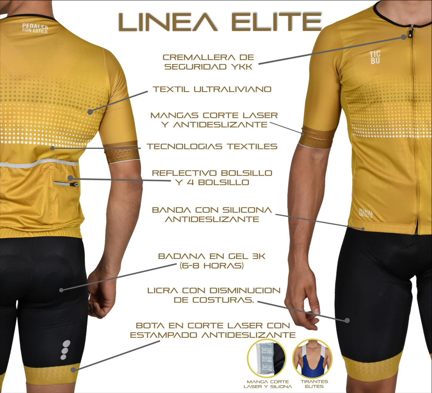 Short Lycra Man ELITE (REF. DESERT)